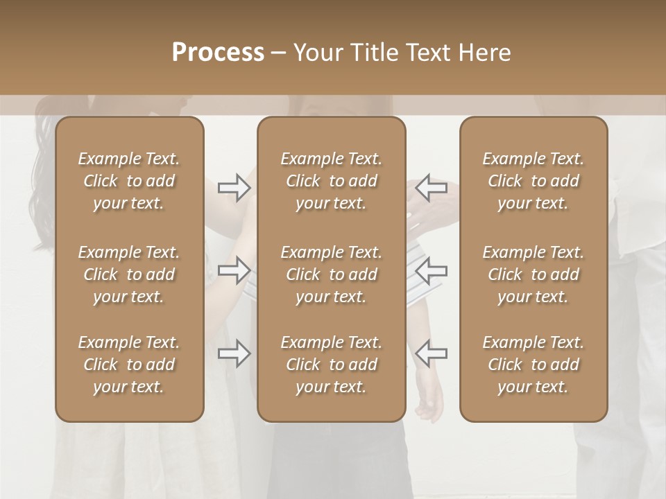 A Young Boy Is Getting His Hair Cut By A Woman PowerPoint Template