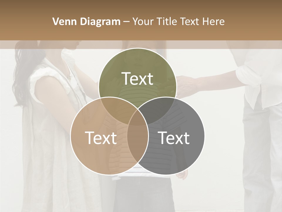 A Young Boy Is Getting His Hair Cut By A Woman PowerPoint Template