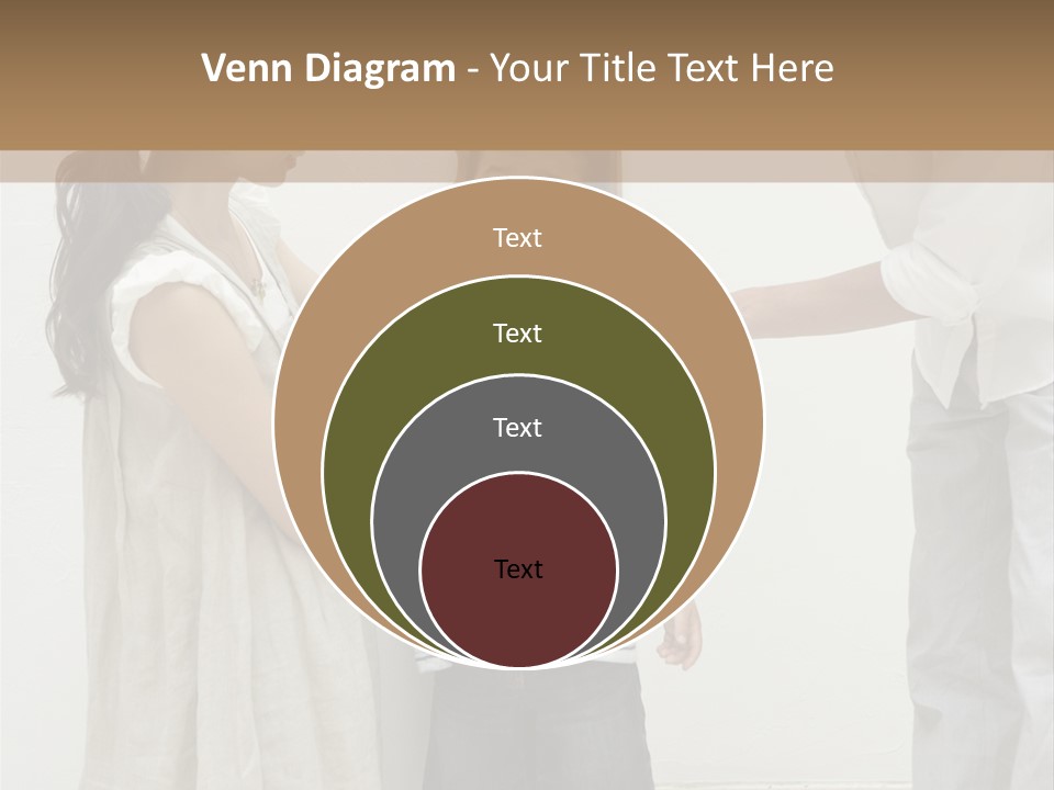 A Young Boy Is Getting His Hair Cut By A Woman PowerPoint Template