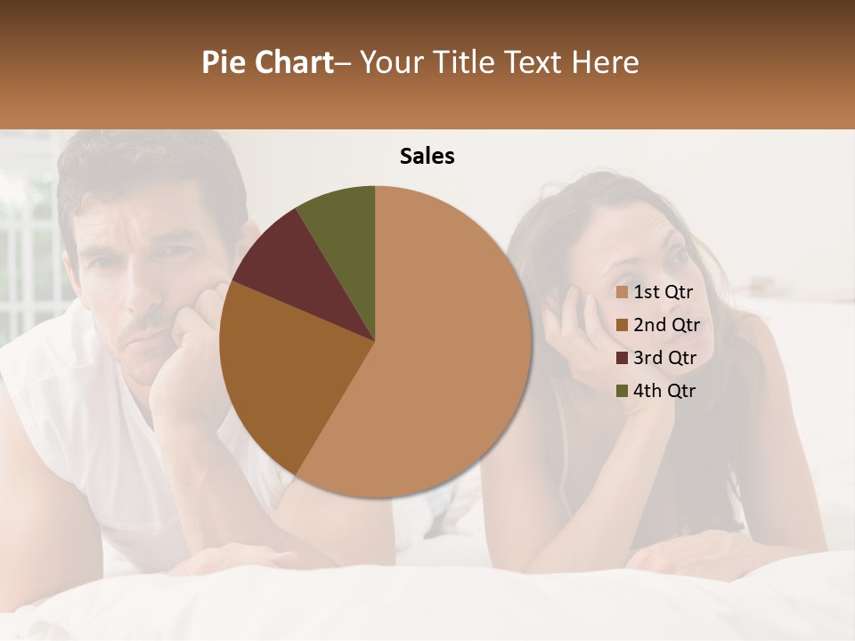 A Man And A Woman Laying On A Bed PowerPoint Template