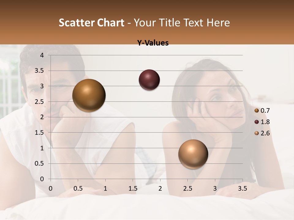 A Man And A Woman Laying On A Bed PowerPoint Template