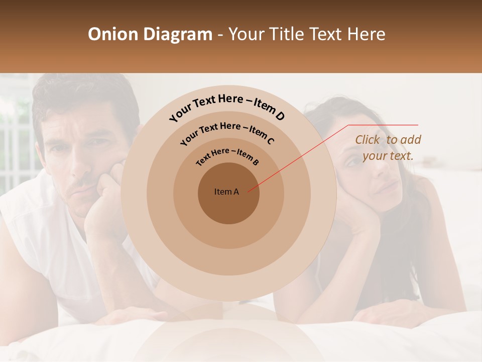 A Man And A Woman Laying On A Bed PowerPoint Template