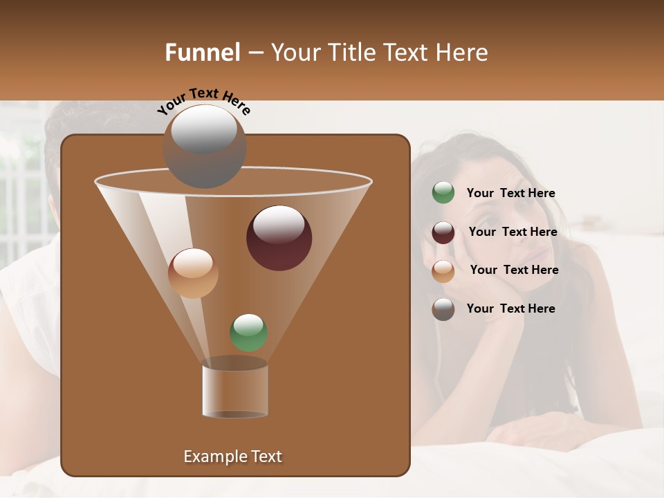 A Man And A Woman Laying On A Bed PowerPoint Template