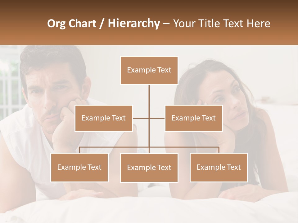 A Man And A Woman Laying On A Bed PowerPoint Template