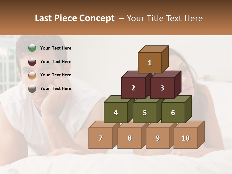 A Man And A Woman Laying On A Bed PowerPoint Template