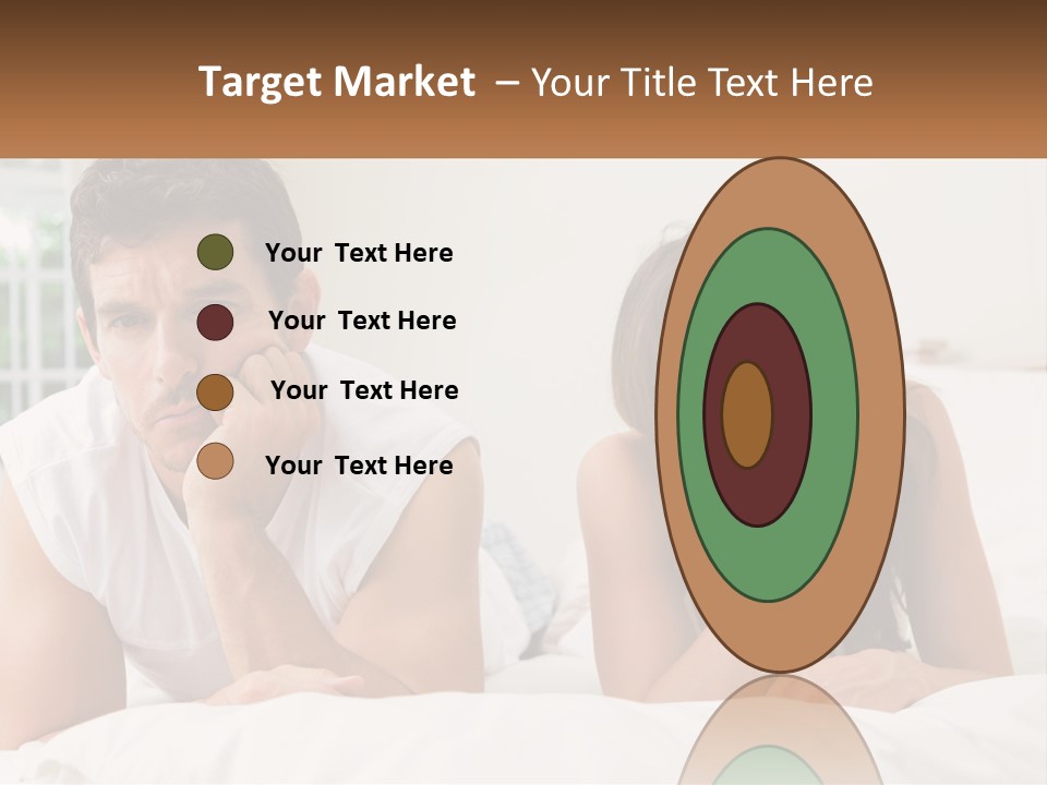 A Man And A Woman Laying On A Bed PowerPoint Template