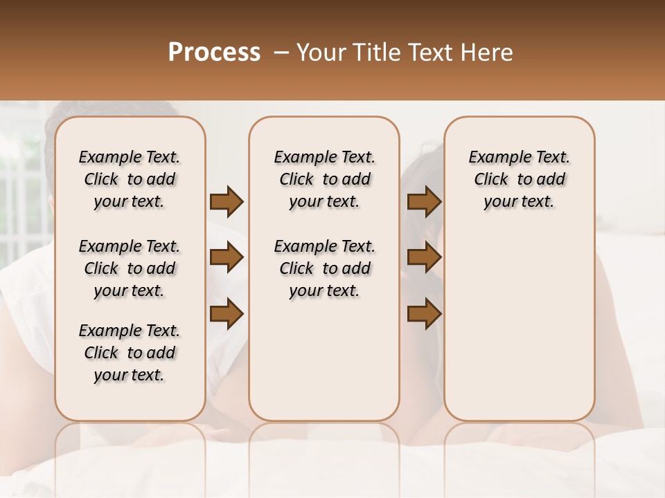 A Man And A Woman Laying On A Bed PowerPoint Template