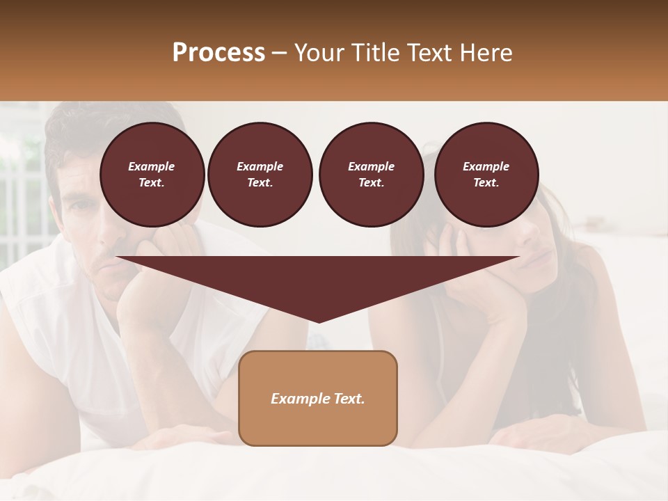 A Man And A Woman Laying On A Bed PowerPoint Template