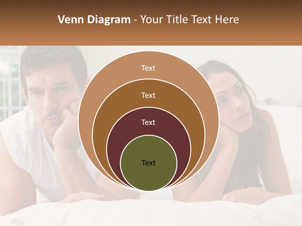 A Man And A Woman Laying On A Bed PowerPoint Template