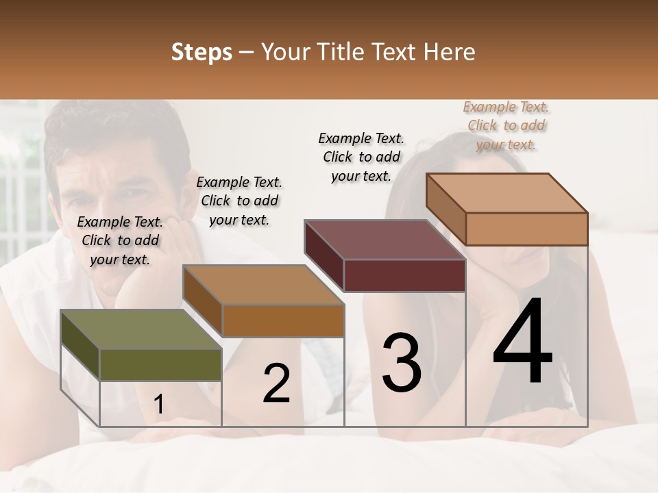 A Man And A Woman Laying On A Bed PowerPoint Template