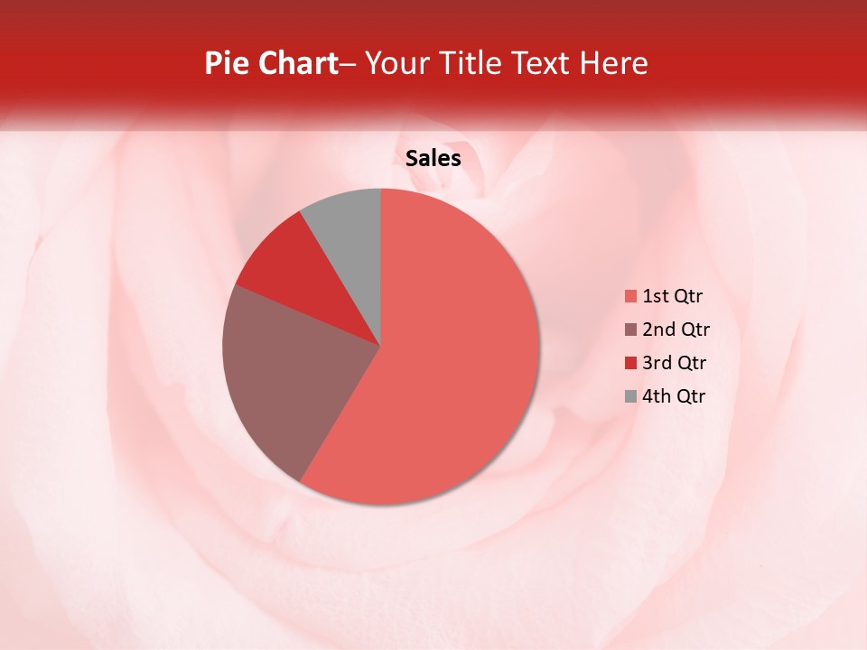 A Diamond Ring On Top Of A Pink Rose PowerPoint Template