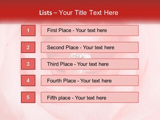 A Diamond Ring On Top Of A Pink Rose PowerPoint Template