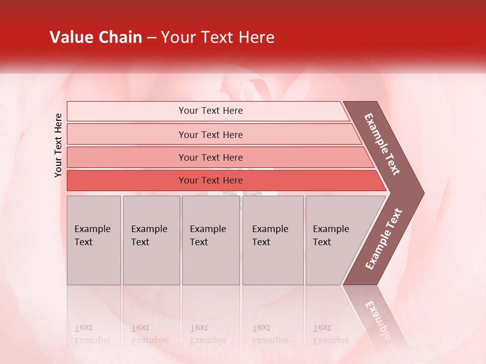 A Diamond Ring On Top Of A Pink Rose PowerPoint Template