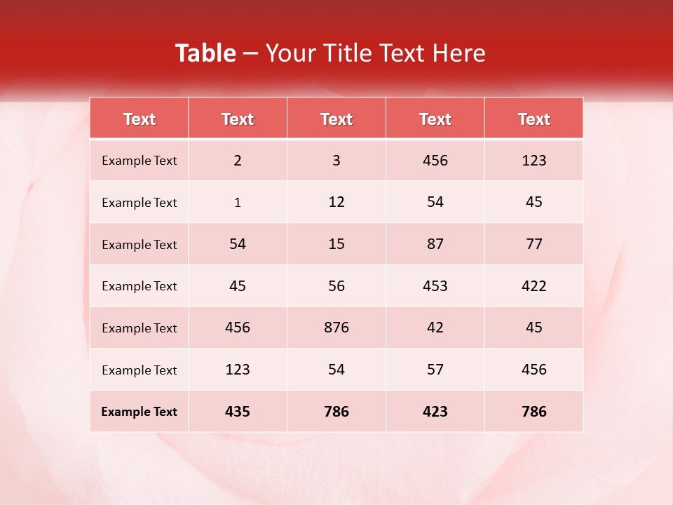 A Diamond Ring On Top Of A Pink Rose PowerPoint Template