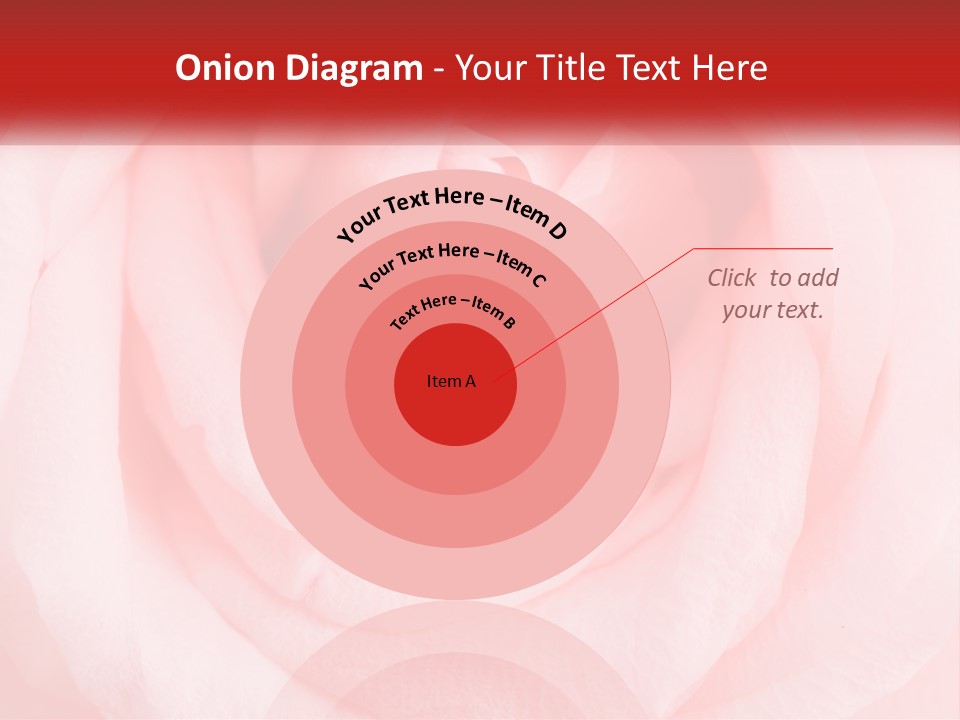 A Diamond Ring On Top Of A Pink Rose PowerPoint Template