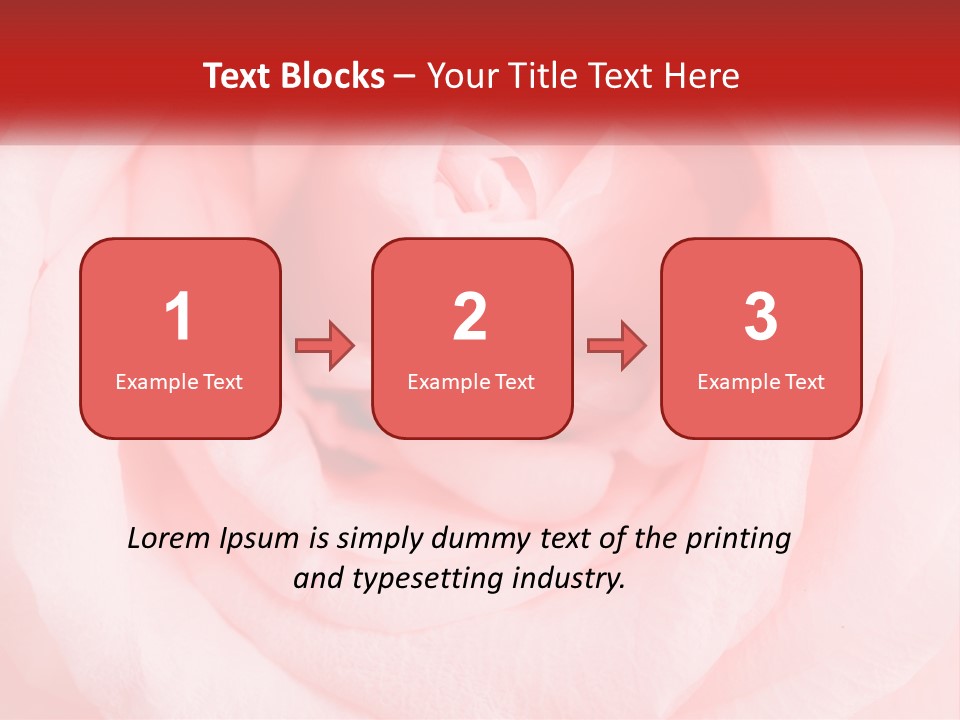 A Diamond Ring On Top Of A Pink Rose PowerPoint Template