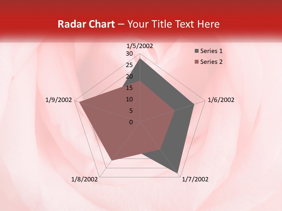 A Diamond Ring On Top Of A Pink Rose PowerPoint Template