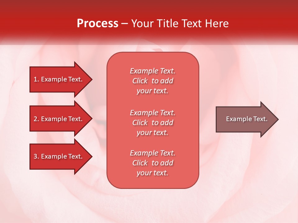 A Diamond Ring On Top Of A Pink Rose PowerPoint Template