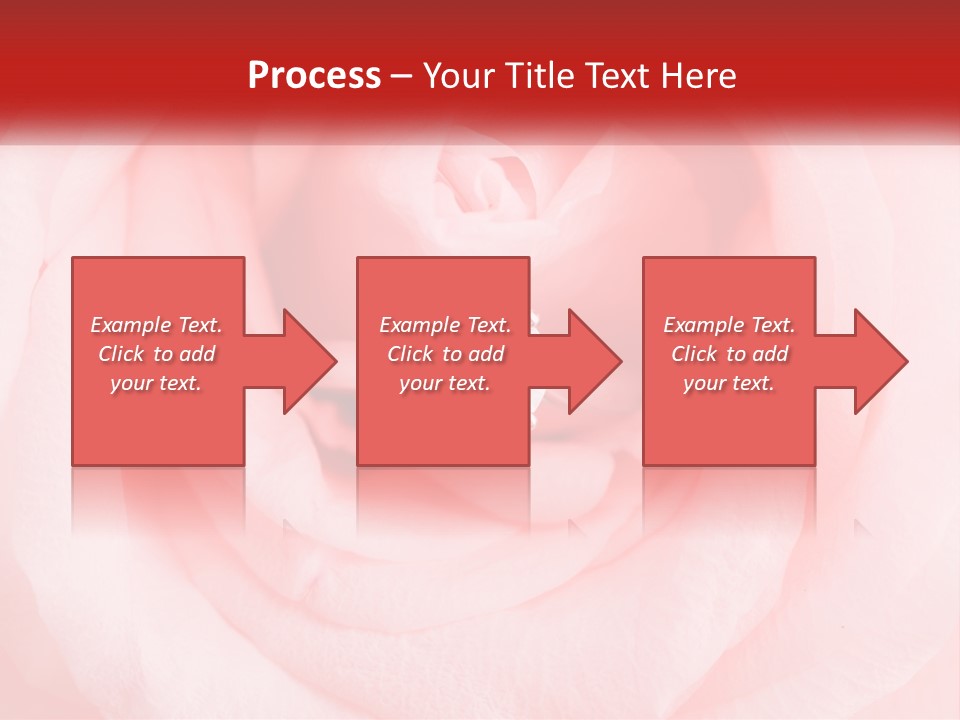 A Diamond Ring On Top Of A Pink Rose PowerPoint Template