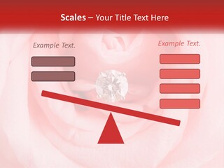 A Diamond Ring On Top Of A Pink Rose PowerPoint Template