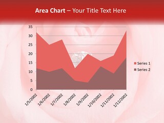 A Diamond Ring On Top Of A Pink Rose PowerPoint Template