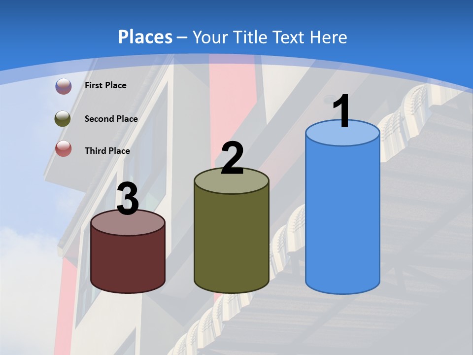 A Building With A Blue Sky In The Background PowerPoint Template