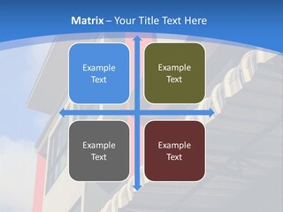 A Building With A Blue Sky In The Background PowerPoint Template