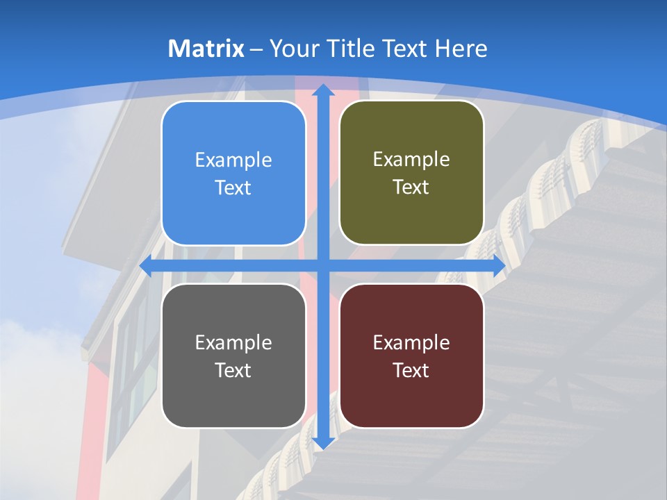 A Building With A Blue Sky In The Background PowerPoint Template