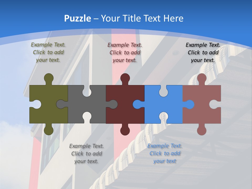 A Building With A Blue Sky In The Background PowerPoint Template