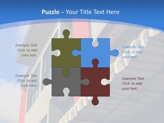 A Building With A Blue Sky In The Background PowerPoint Template