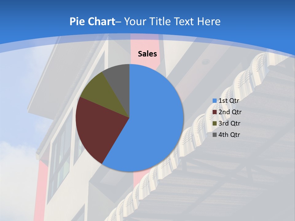 A Building With A Blue Sky In The Background PowerPoint Template