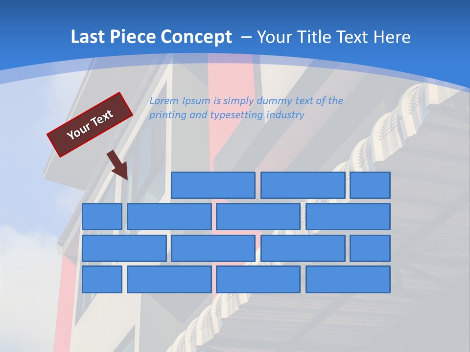A Building With A Blue Sky In The Background PowerPoint Template