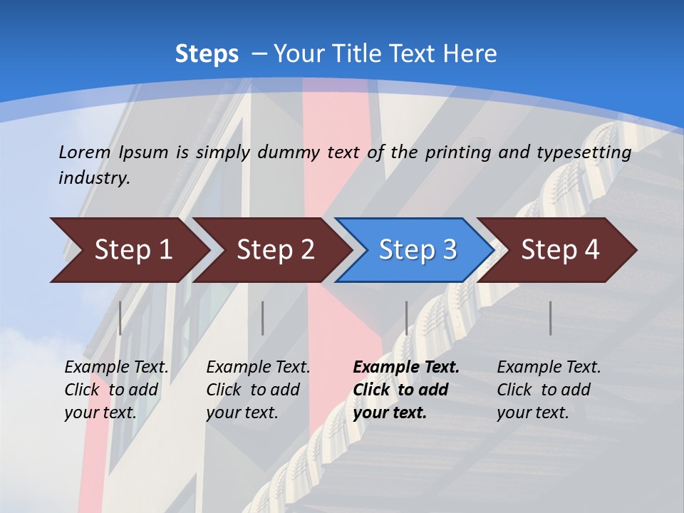 A Building With A Blue Sky In The Background PowerPoint Template