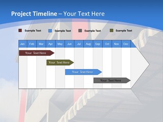 A Building With A Blue Sky In The Background PowerPoint Template
