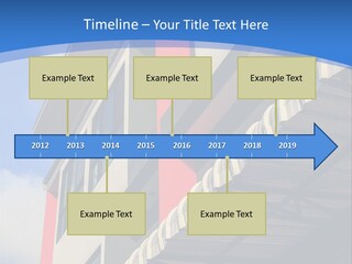 A Building With A Blue Sky In The Background PowerPoint Template