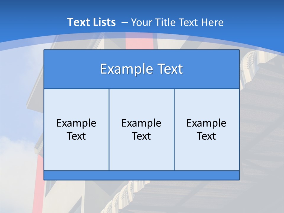 A Building With A Blue Sky In The Background PowerPoint Template