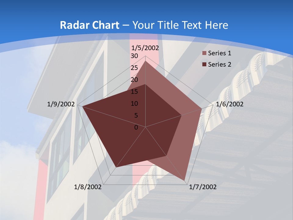 A Building With A Blue Sky In The Background PowerPoint Template