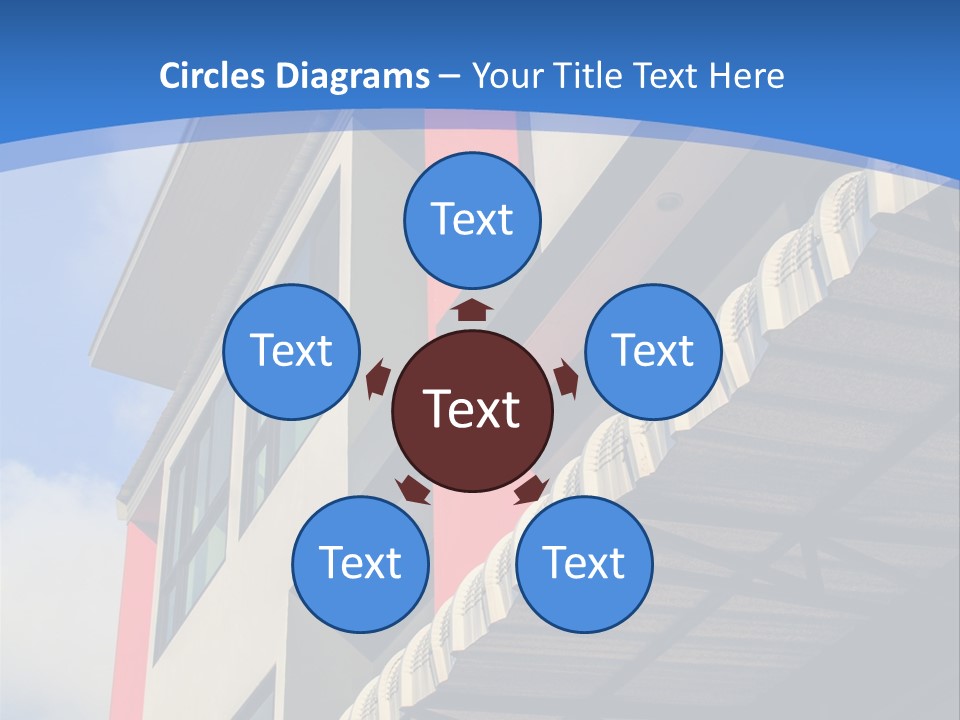 A Building With A Blue Sky In The Background PowerPoint Template