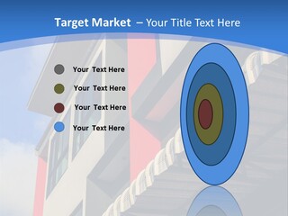 A Building With A Blue Sky In The Background PowerPoint Template