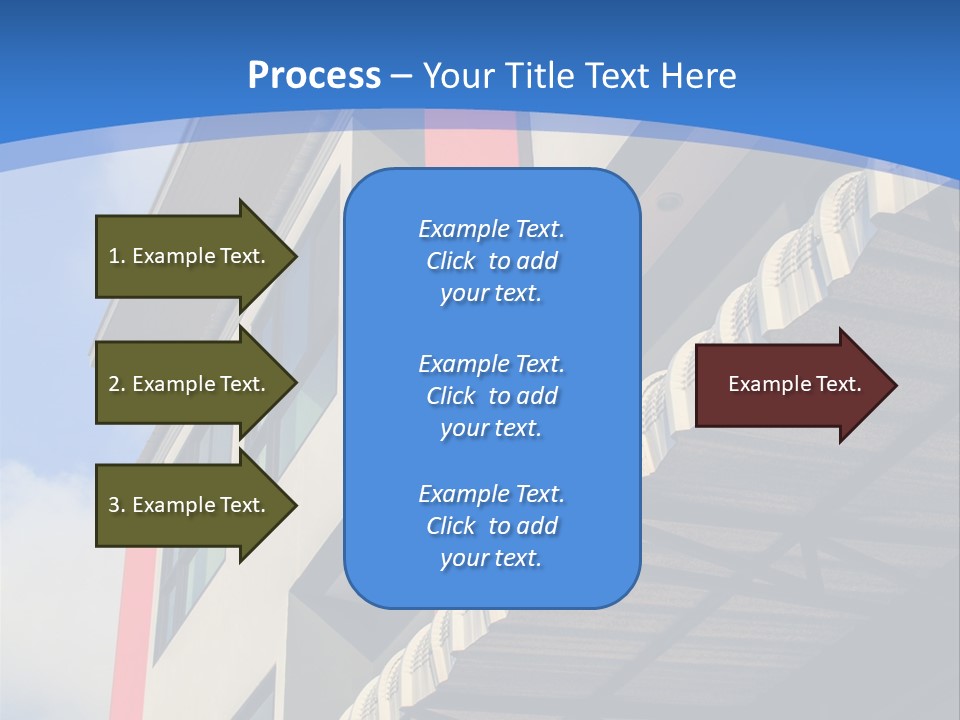 A Building With A Blue Sky In The Background PowerPoint Template