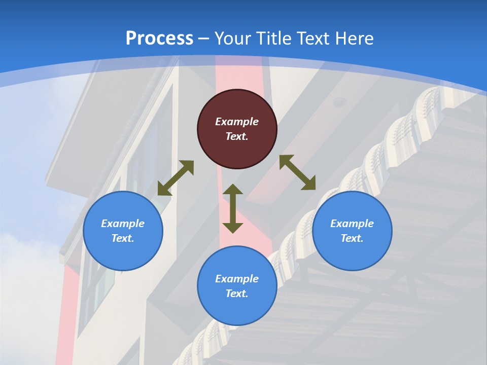 A Building With A Blue Sky In The Background PowerPoint Template