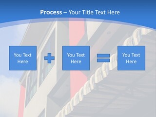 A Building With A Blue Sky In The Background PowerPoint Template