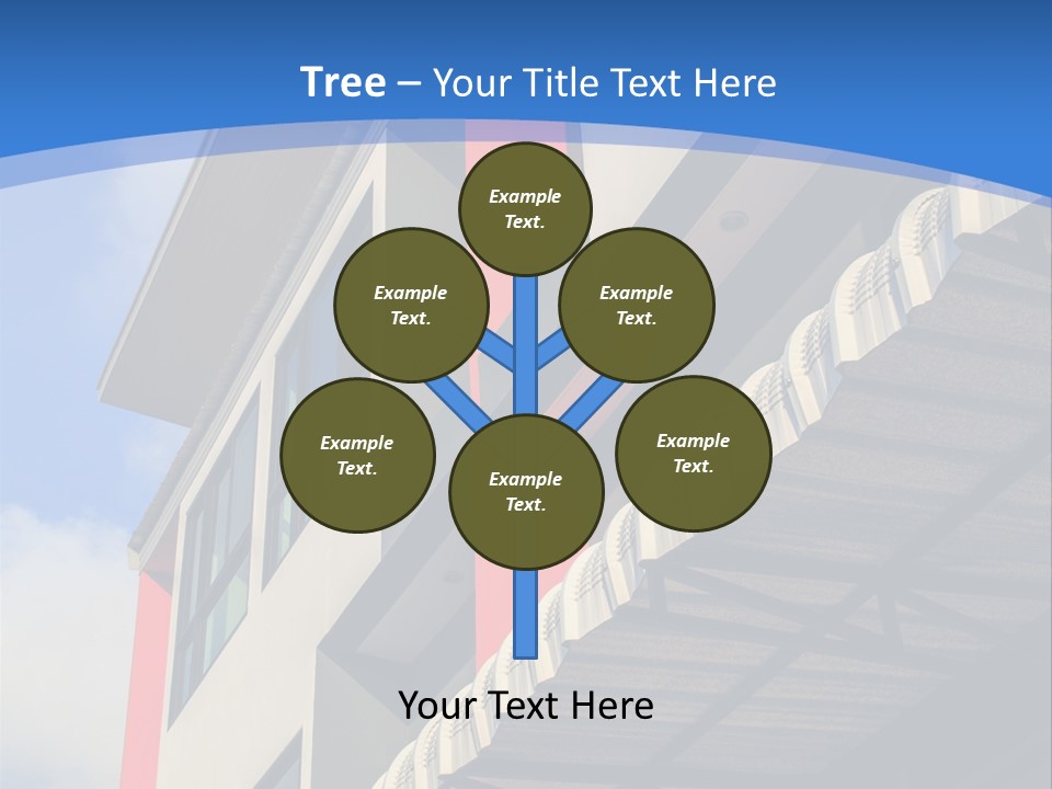 A Building With A Blue Sky In The Background PowerPoint Template