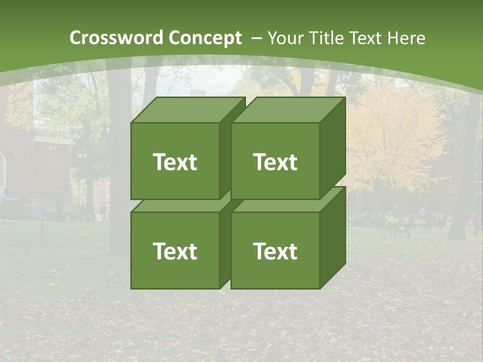 A Group Of People Sitting On Top Of A Lush Green Field PowerPoint Template