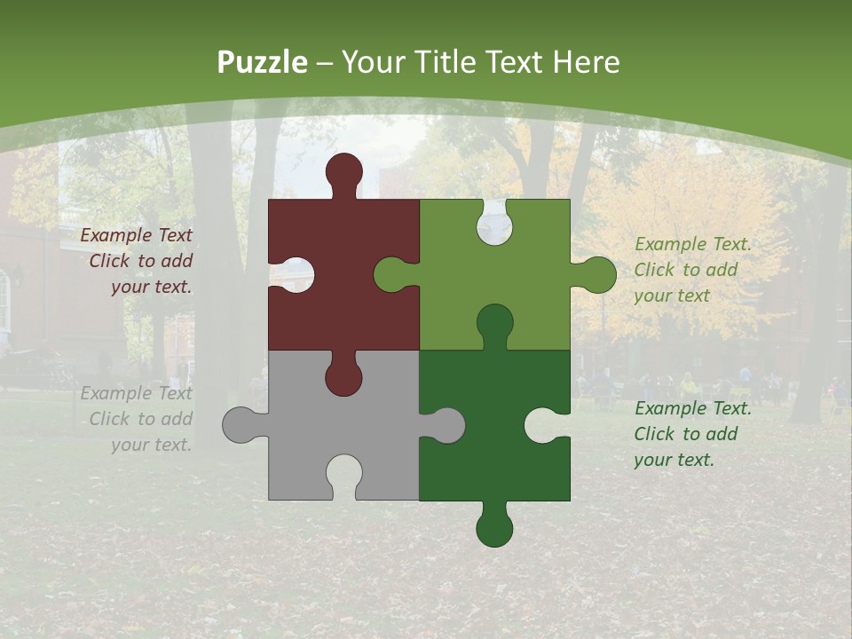 A Group Of People Sitting On Top Of A Lush Green Field PowerPoint Template