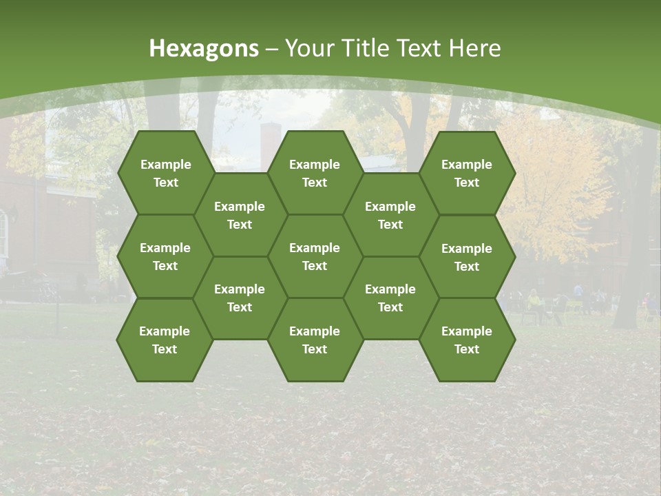 A Group Of People Sitting On Top Of A Lush Green Field PowerPoint Template