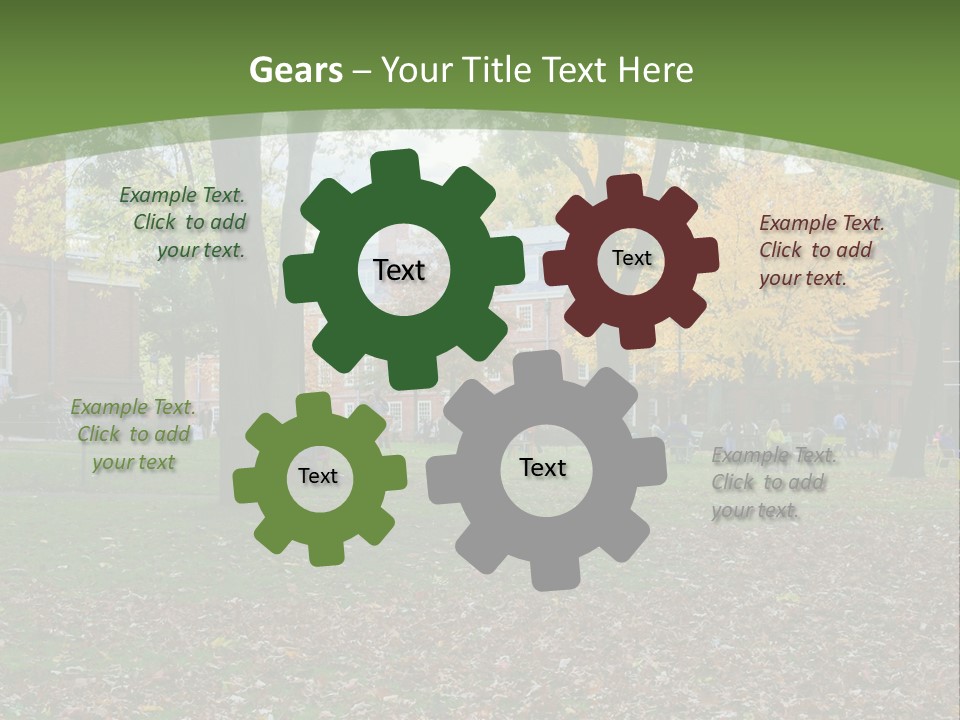 A Group Of People Sitting On Top Of A Lush Green Field PowerPoint Template