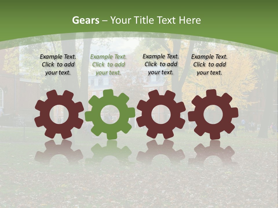 A Group Of People Sitting On Top Of A Lush Green Field PowerPoint Template