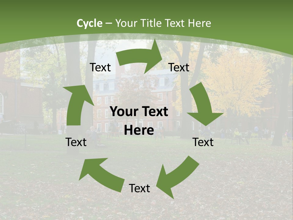 A Group Of People Sitting On Top Of A Lush Green Field PowerPoint Template