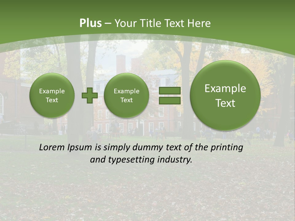 A Group Of People Sitting On Top Of A Lush Green Field PowerPoint Template